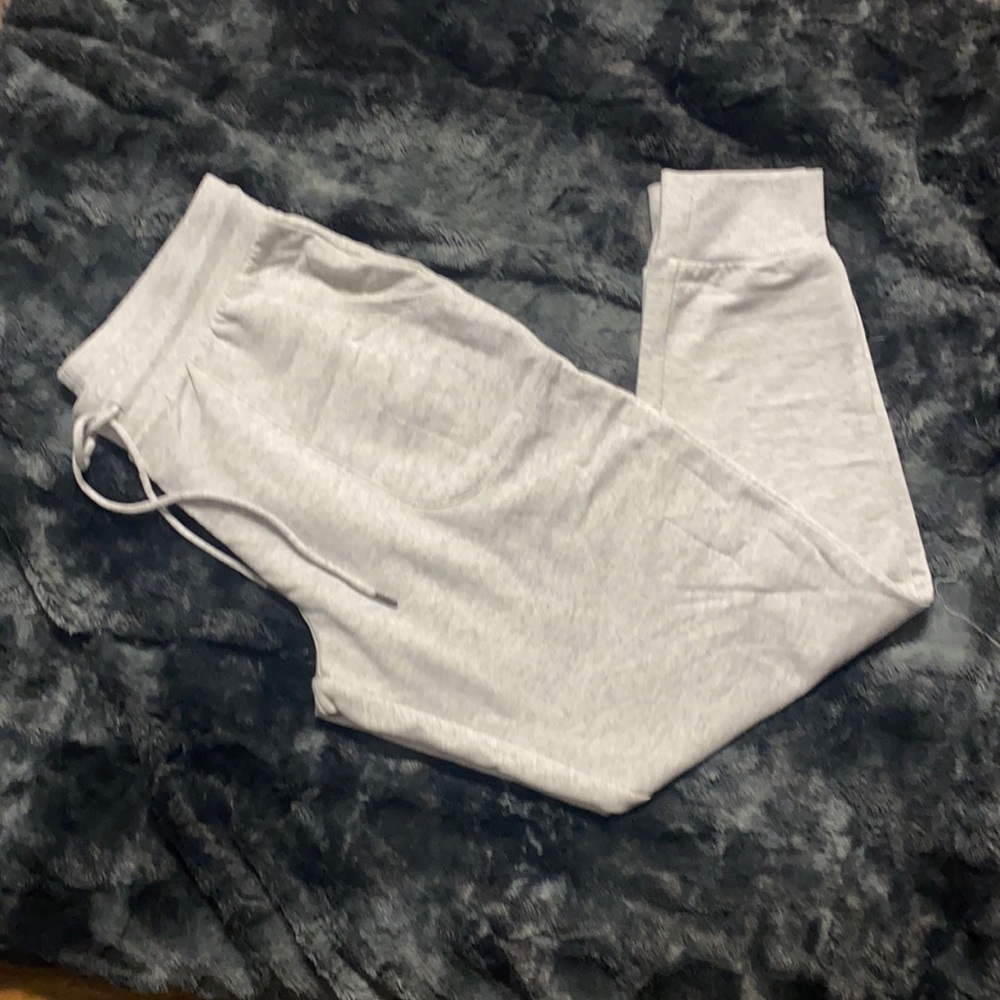 Gray sweatpants